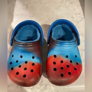 Crocs clogs lined C5 used good condition